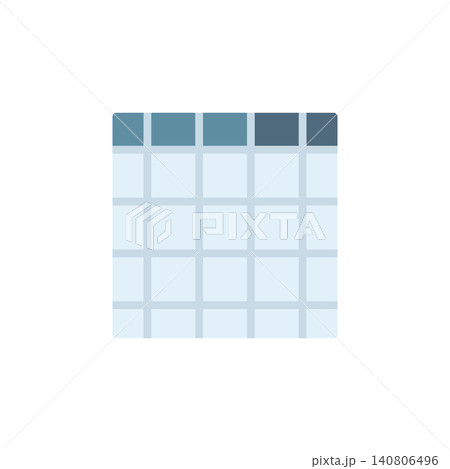 Grid and guide icon for layout assistance in application. Square grid with lines symbol for design software or editing tool. Icon design flat style 140806496