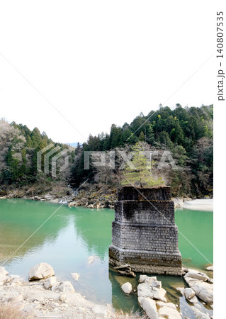 岐阜県中津川市_木曽川1(旧玉蔵橋跡付近)_2023_3月 140807535