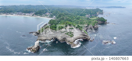空撮「千葉県」鵜原理想郷をドローンで撮影 勝浦市 空撮「千葉県」鵜原理想郷をドローンで撮影 勝浦市 140807663