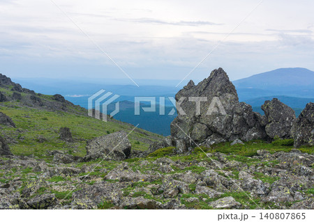 Mountains in the north of Russia. Sverdlovsk Oblast. Mountains in the north of Russia. Sverdlovsk Oblast. 140807865