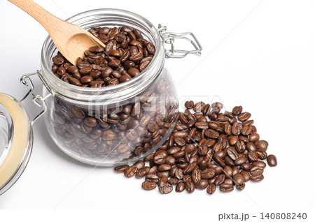 coffee beans on the white background coffee beans on the white background 140808240