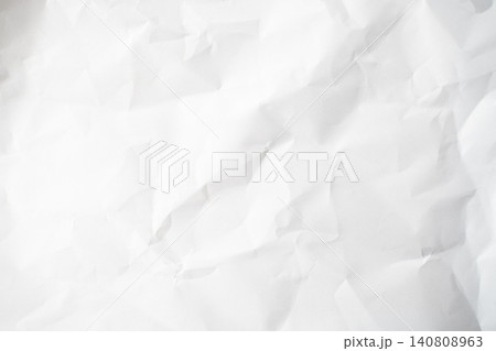 Grunge wrinkled white color paper textured background with copy space. Use for decoration or layer 140808963