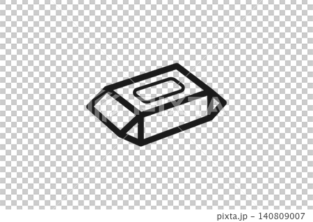ウェットティッシュの線画アイコン ウェットティッシュの線画アイコン 140809007
