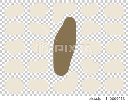 A relaxed and simple beige frame set. 140809018