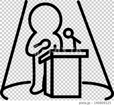 ビジネスピクトグラム スピーチ 発表 演説 会見 アイコン イラスト ビジネスピクトグラム スピーチ 発表 演説 会見 アイコン イラスト 140809125