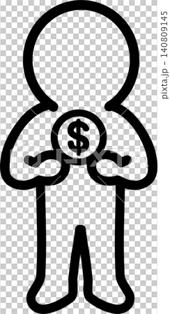 Business pictograms: budget, coins, funds, icons, illustrations. Business pictograms: budget, coins, funds, icons, illustrations. 140809145