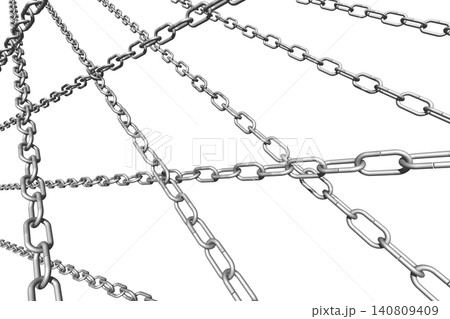 鎖　チェーン　Chain　bind  閉鎖　束　束縛（透過素材） 140809409