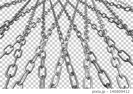 鎖　チェーン　Chain　bind  閉鎖　束　束縛（透過素材） 140809412