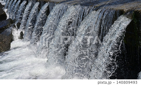 河川の氾濫・増水　溢水　越水　A river overflows 140809493