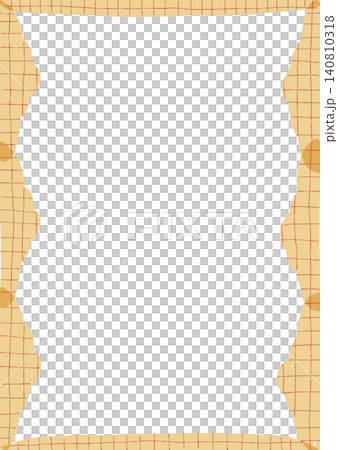 手描き風方眼紙のレトロなフレーム素材 手描き風方眼紙のレトロなフレーム素材 140810318