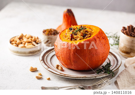 Pumpkin stuffed with rice Pumpkin stuffed with rice 140811016