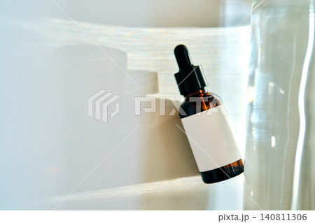 Barrier repair serum dropper bottle skincare mockup Barrier repair serum dropper bottle skincare mockup 140811306