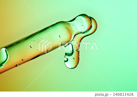 Peptide based serum dripping from cosmetic pipette 140811426