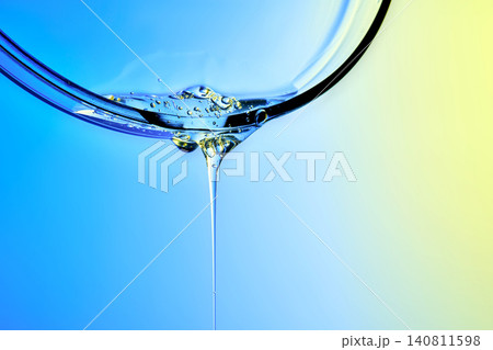 Premium serum pouring for healthy aging skincare innovation 140811598