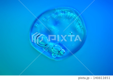 Blue cosmetic gel drop with advanced beauty actives Blue cosmetic gel drop with advanced beauty actives 140811651
