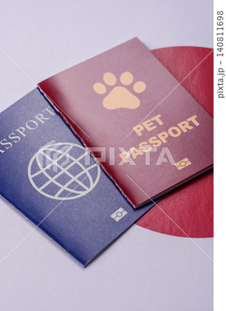 A pet passport is a document for a cat, dog, or other animal. A pet passport 140811698