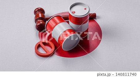The cargo container ban on the Japanese flag as a conceptual backdrop . The cargo container embargo The cargo container ban on the Japanese flag as a conceptual backdrop . The cargo container embargo 140811740