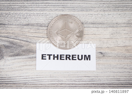 Ethereum coin. Cryptocurrency. International network payment. Finance concept Ethereum coin. Cryptocurrency. International network payment. Finance concept 140811897