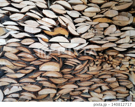 dense wall of chopped wooden logs of various sizes and shades dense wall of chopped wooden logs of various sizes and shades 140812717