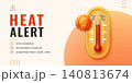Heat warning illustration 140813674