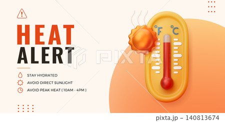 Heat warning illustration 140813674