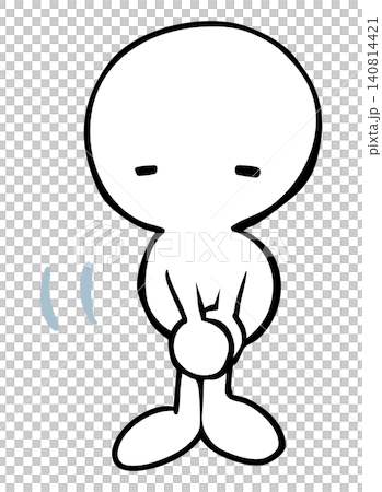 Stick figure bowing Stick figure bowing 140814421