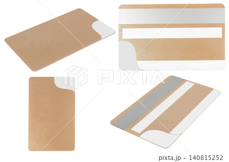 card isolated on white background pasteboard modern plastic back card isolated on white background pasteboard modern plastic back 140815252