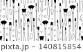 Black and white brushes for painting 140815854