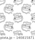 Seamless Pattern with Ballet Pointe Shoes 140815871