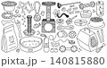 Domestic animals accessories doodle set 140815880