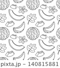 Melon sketch seamless pattern 140815881