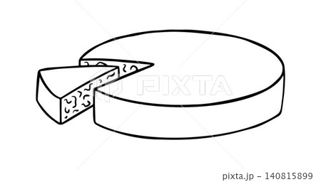 Brie cheese head hand drawn sketch 140815899