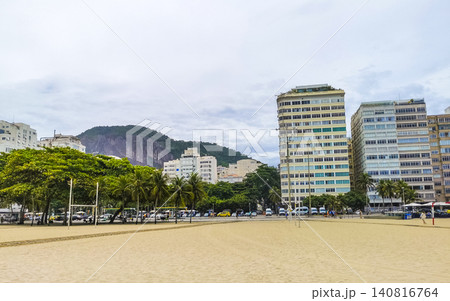 Copacabana Beach Tropical Paradise and City Skyline Rio de Janeiro Brazil. 140816764