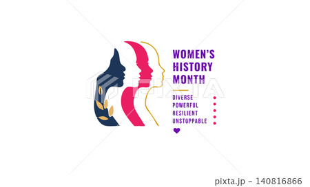 Womens History Month Empowerment Face Design Womens History Month Empowerment Face Design 140816866