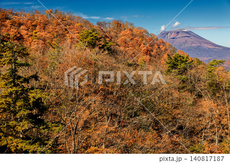 紅葉の裏妙義・谷急山と浅間山 紅葉の裏妙義・谷急山と浅間山 140817187