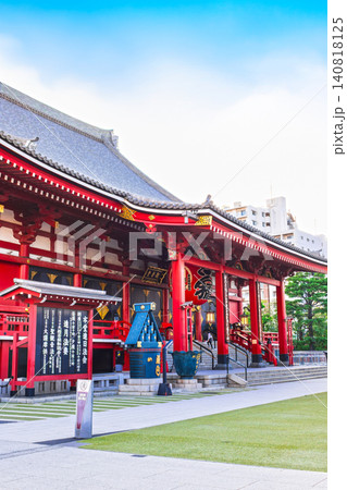 浅草寺 本堂 朝景 浅草寺 本堂 朝景 140818125