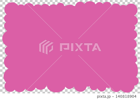 Pink fluffy frame 140818904