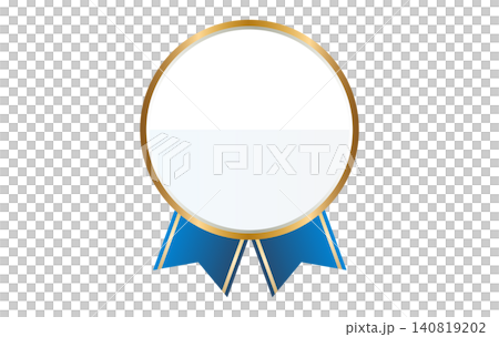 A luxurious round laurel wreath frame and blue ribbon emblem headline material (no text) 4 A luxurious round laurel wreath frame and blue ribbon emblem headline material (no text) 4 140819202