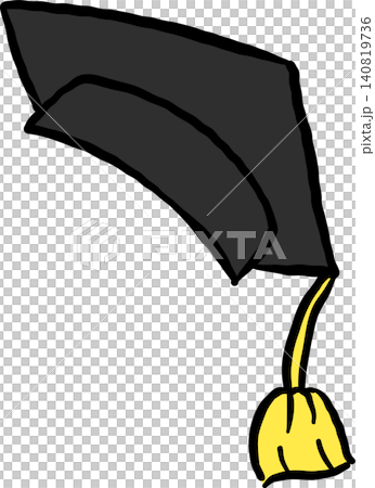 Graduation Cap Cartoon Hand Drawn Graduation Cap Cartoon Hand Drawn 140819736
