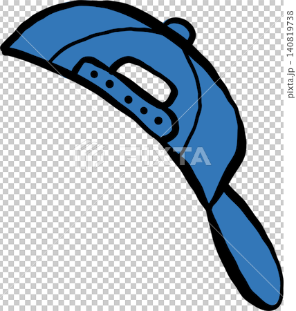 Blue Snapback Hat Illustration 140819738