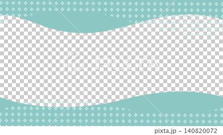 Floral pattern and wavy green frame background Floral pattern and wavy green frame background 140820072