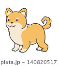 全身の柴犬のイラスト素材 140820517