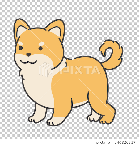 柴犬插圖(全身像) 柴犬插圖(全身像) 140820517