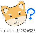 疑問に思う柴犬のイラスト素材 140820522