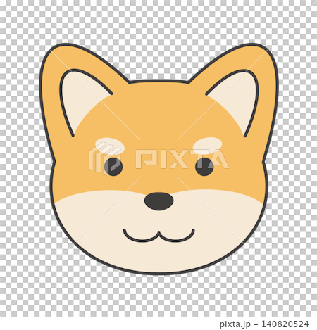 微笑的柴犬的插圖 微笑的柴犬的插圖 140820524