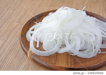 スライスした新たまねぎ スライスした新たまねぎ 140820888