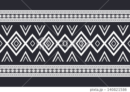 Ethnic pattern. Geometric ethnic pattern. Tribal geometric background. Aztec Boho geometric seamless pattern. Navajo pattern design. Native American. 140821586