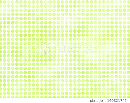 白バックに黄緑色のドットが並んだ味がある背景素材イラスト 白バックに黄緑色のドットが並んだ味がある背景素材イラスト 140821745