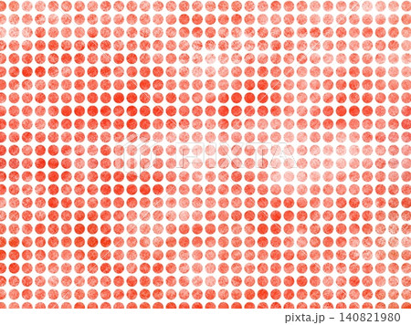 白バックに赤色のドットが並んだ味がある背景素材イラスト 白バックに赤色のドットが並んだ味がある背景素材イラスト 140821980