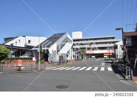 東京都福生市 牛浜駅西口の街並み 東京都福生市 牛浜駅西口の街並み 140822102